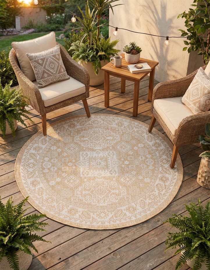 4' x 4' Easy-Clean Aztec Indoor / Outdoor ...