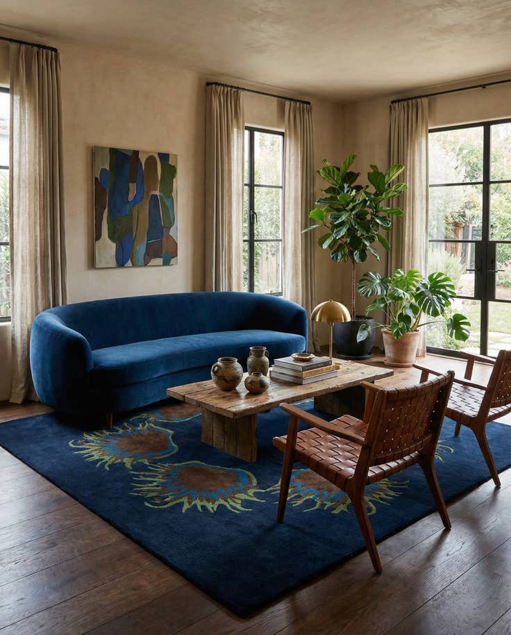 Detail image of 7' 6 x 7' 7 Luna Square Rug