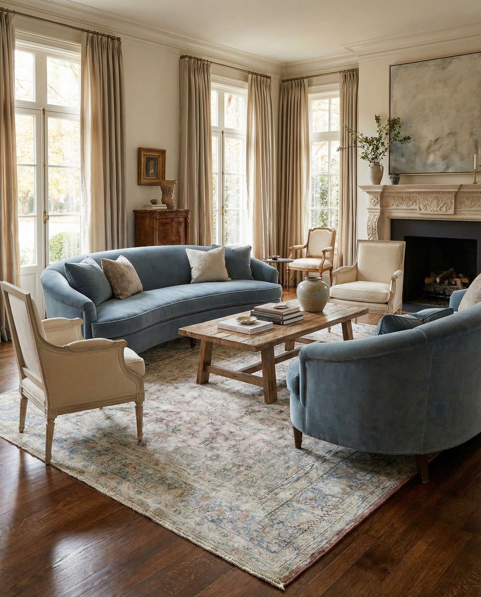 8' x 10' 8 Vintage Royal Wool Rug