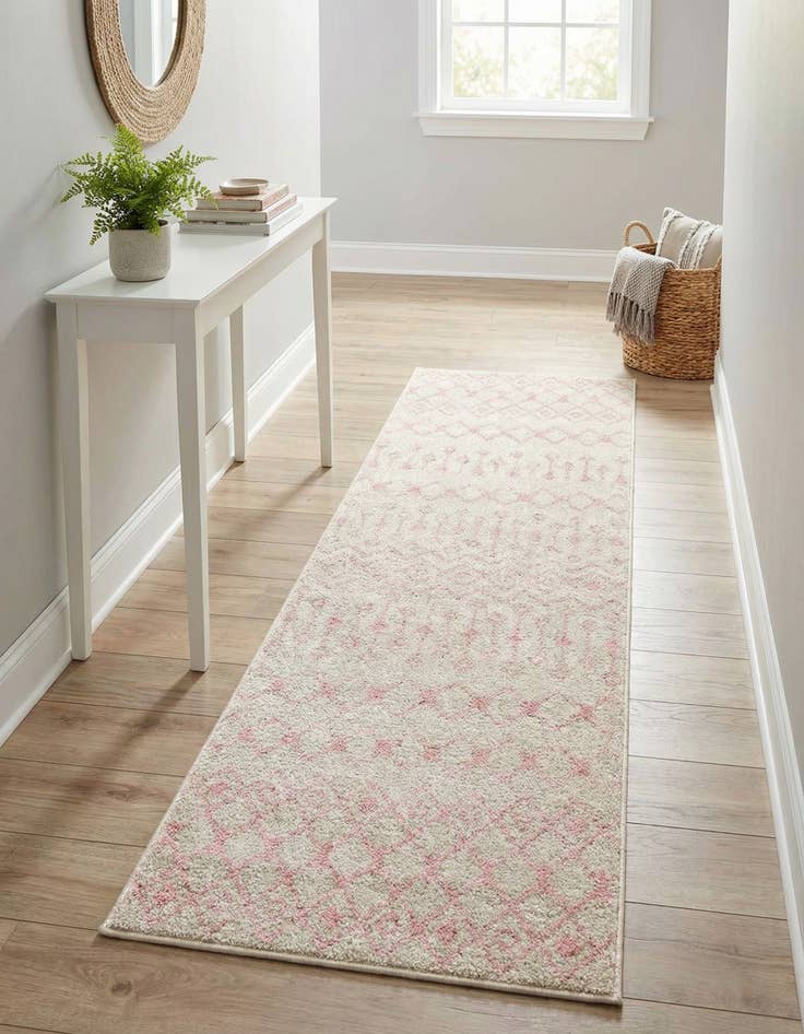 Detail image of 2' x 5' Moroccan Trellis Runner Rug