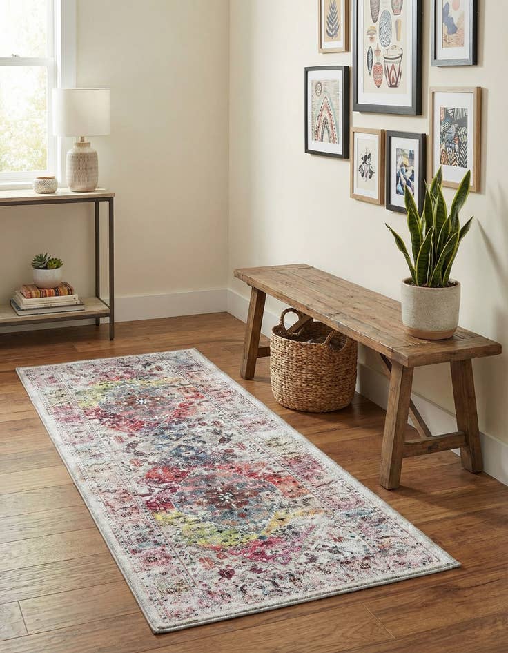 Detail image of  2' x 5'  Washable Yara Runner Rug