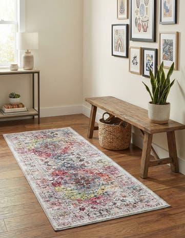 2' x 5' Washable Yara Runner Rug