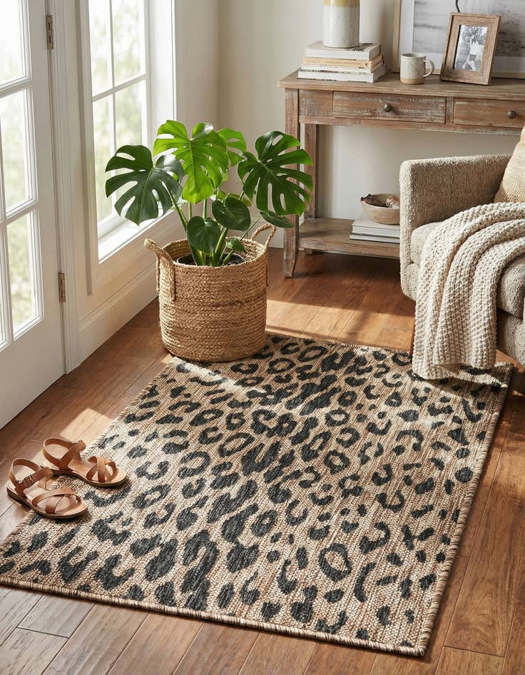 Detail image of 2' x 3' Easy-Clean Safari Indoor / Outdoor Rug