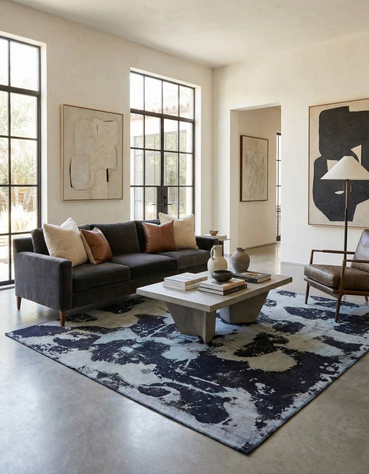 Detail image of 4' 9 x 6' 6  Hand Knotted Ultra Vintage Persian Wool Rug