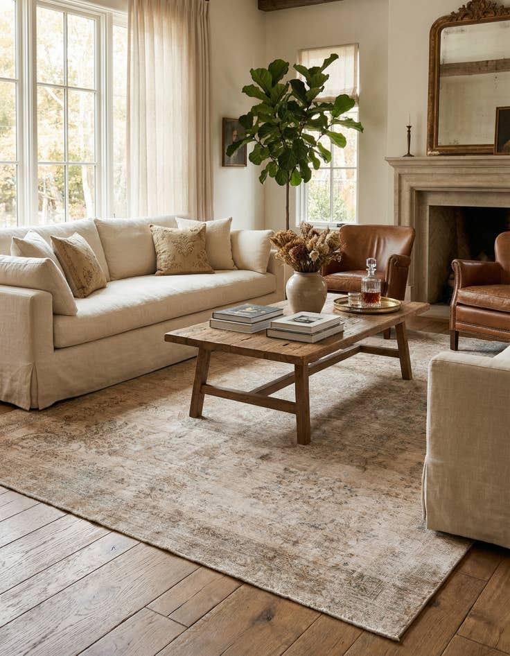 Detail image of  8' 2 x 11' 1  Hand Knotted Ultra Vintage Persian Wool Rug