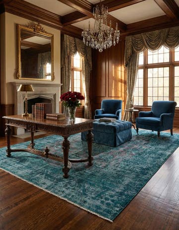 9' 8 x 12' 9 Vintage Royal Wool Rug