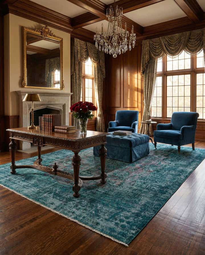 9' 8 x 12' 9 Vintage Royal Wool Rug