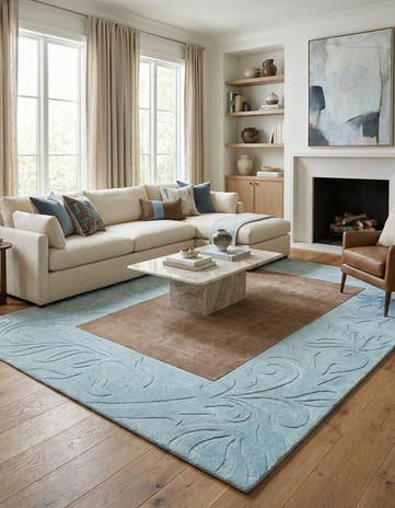6' 9 x 9' 11 Hand Knotted Darya Wool Rug