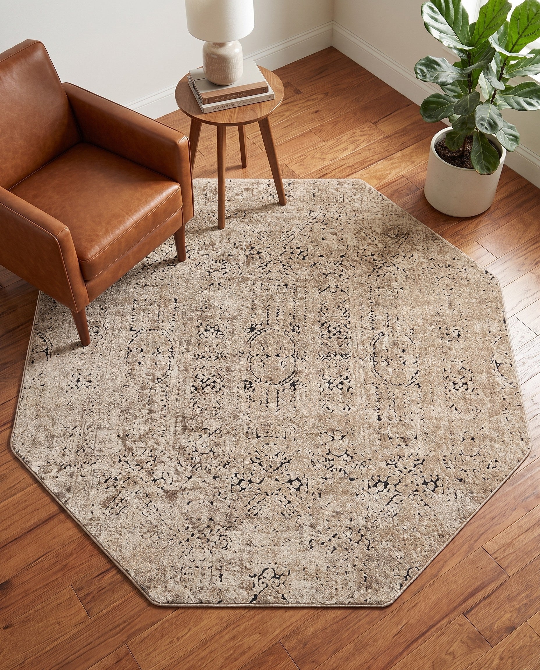 5' 3 x 5' 3 Eliza Octagon Rug