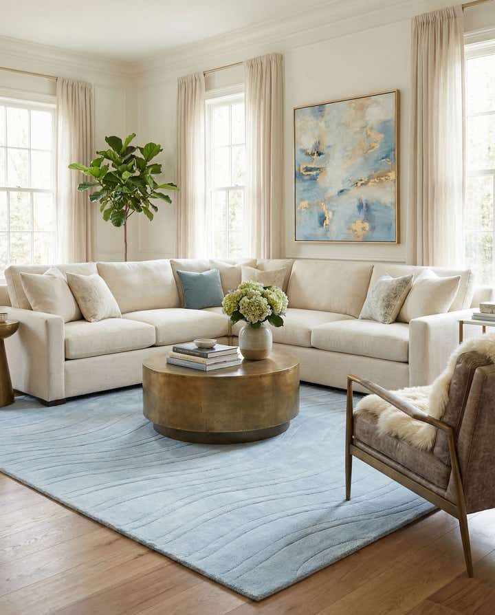 5' 7 x 8' 1 Hand Knotted Darya Wool Rug