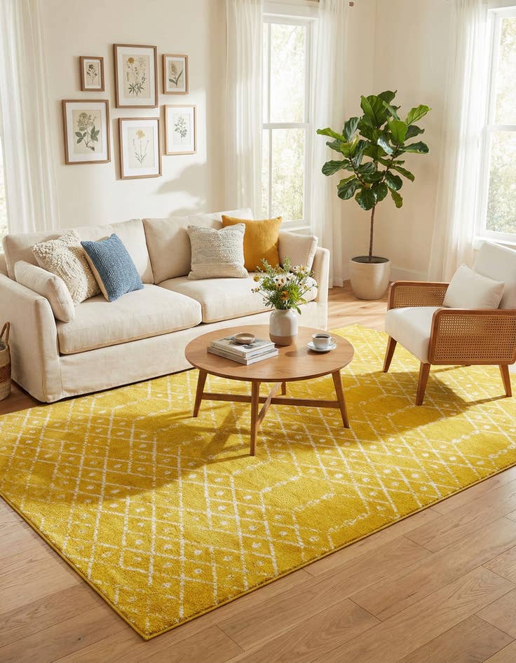 Detail image of 9' x 12' Paxon Trellis Rug