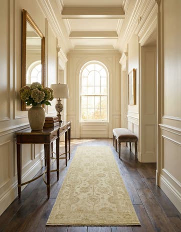 2' 5 x 8' Hand Knotted Peshawar Ziegler Runner Rug