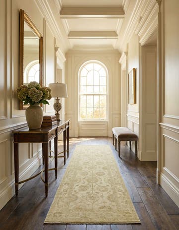 2' 5 x 8' Hand Knotted Peshawar Ziegler Runner Rug
