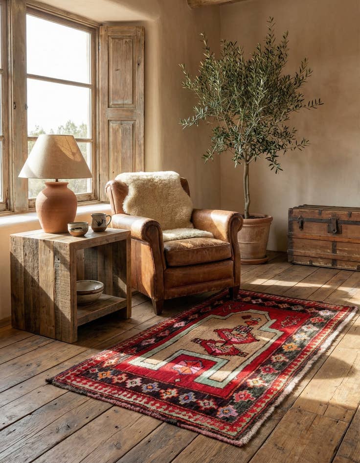 Detail image of 2' 10 x 5' 6 Hand Knotted Anatolian Wool Rug