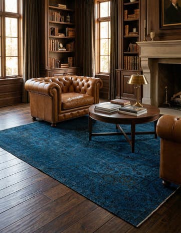9' 4 x 9' 6 Hand Knotted Ultra Vintage Persian Wool Square Rug