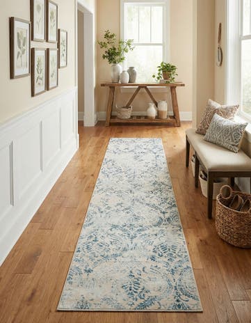 Blue Victoria Runner Rug