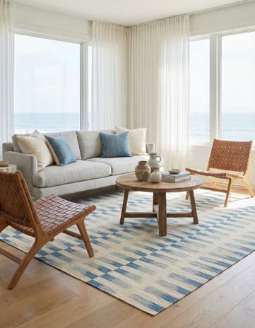 6' x 7' 9 Hand Woven Kilim Modern Wool Rug