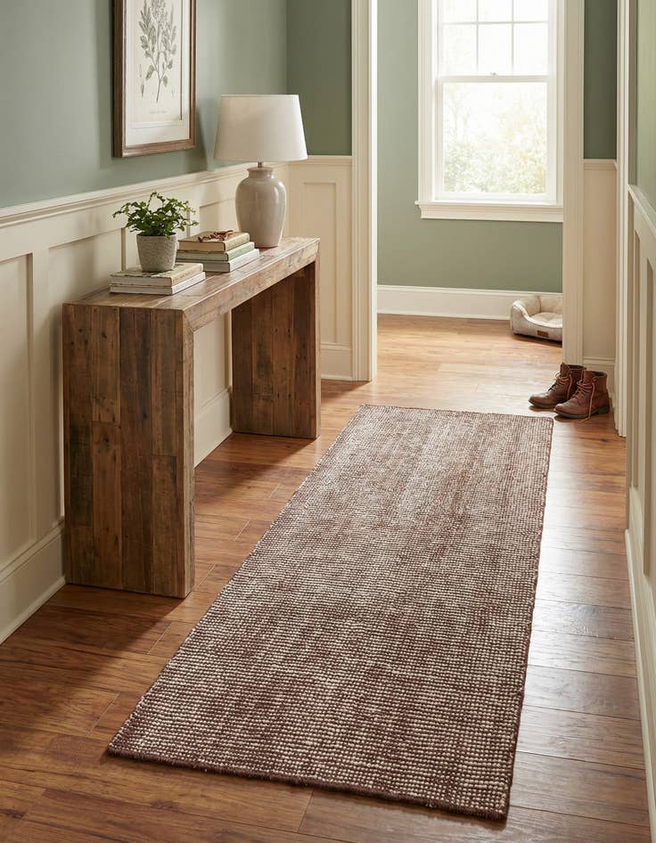 Detail image of 2' x 5' 1  Hand Woven Jill Zarin English Manor Wool Runner Rug