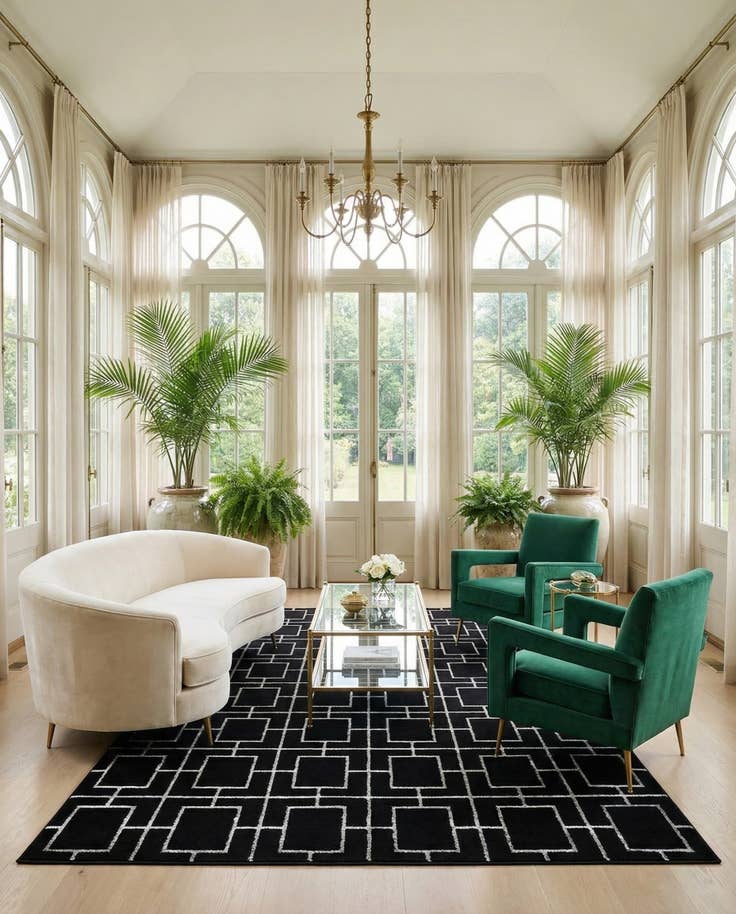 Detail image of 6' x 9' Marilyn Monroe™ Glam Deco Rug