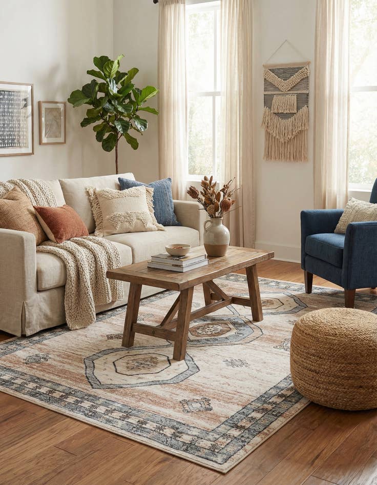 Detail image of 5' 3 x 7' 9 Medina Rug