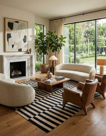 8' 2 x 9' 7 Hand Woven Kilim Modern Wool Rug