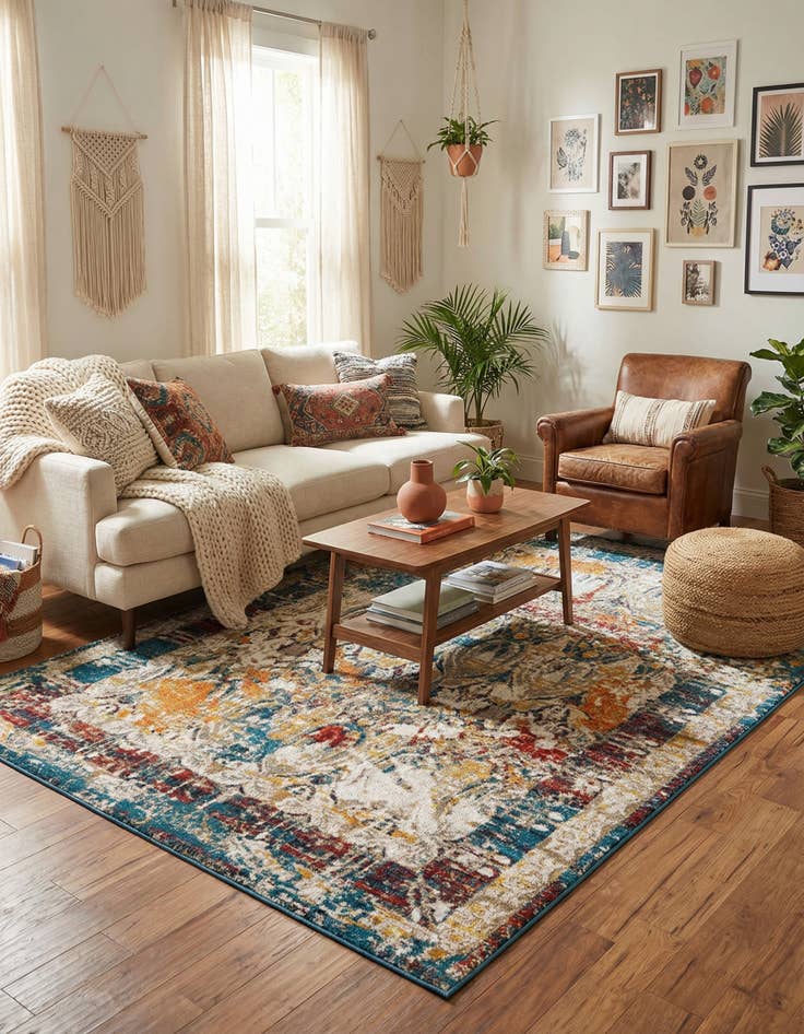 Detail image of 7' 10 x 11' Venice Rug