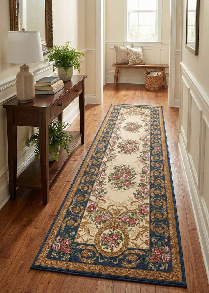 2' x 8' Easy-Clean Traditional Indoor / Outdoor Runner Rug