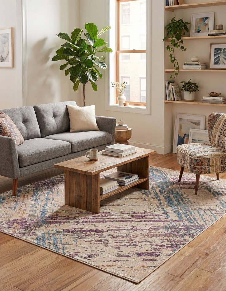 Detail image of 7' 10 x 7' 10 Deepa Square Rug