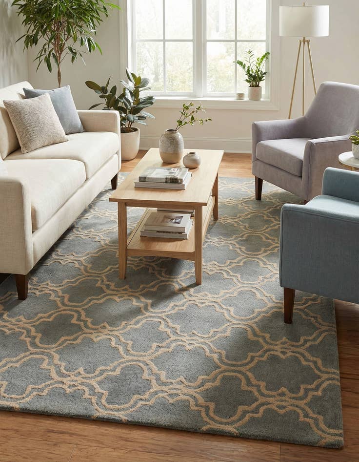 Detail image of 5' x 8' Luna Wool Rug