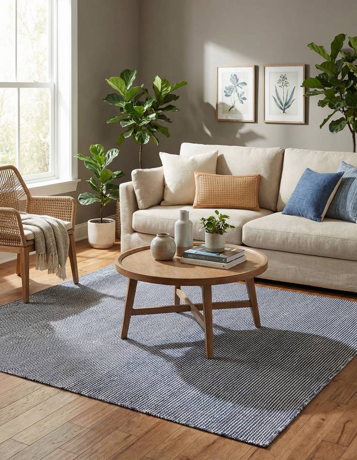 Detail image of  5' 1 x 5' 1  Washable Jill Zarin Palm Springs Indoor / Outdoor Square Rug