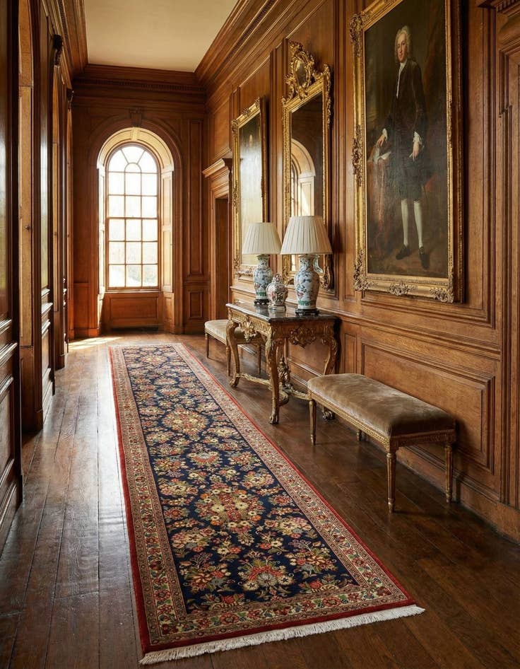 Detail image of 2' 6 x 12' 4 Ghom Wool Runner Rug