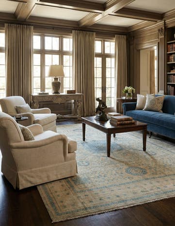 8' x 9' 10 Mamluk Wool Rug
