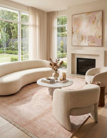 6' 7 x 9' 11 Hand Knotted Darya Wool Rug