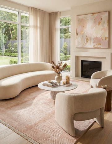 6' 7 x 9' 11 Hand Knotted Darya Wool Rug
