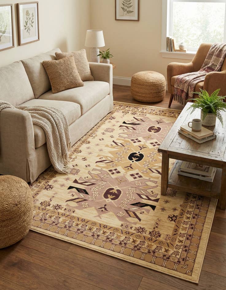 Detail image of  6' x 9' Heris Rug