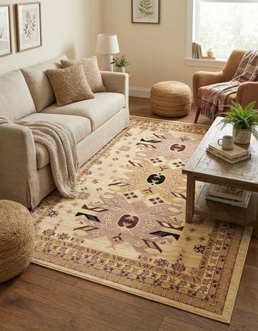 6' x 9' Heris Rug