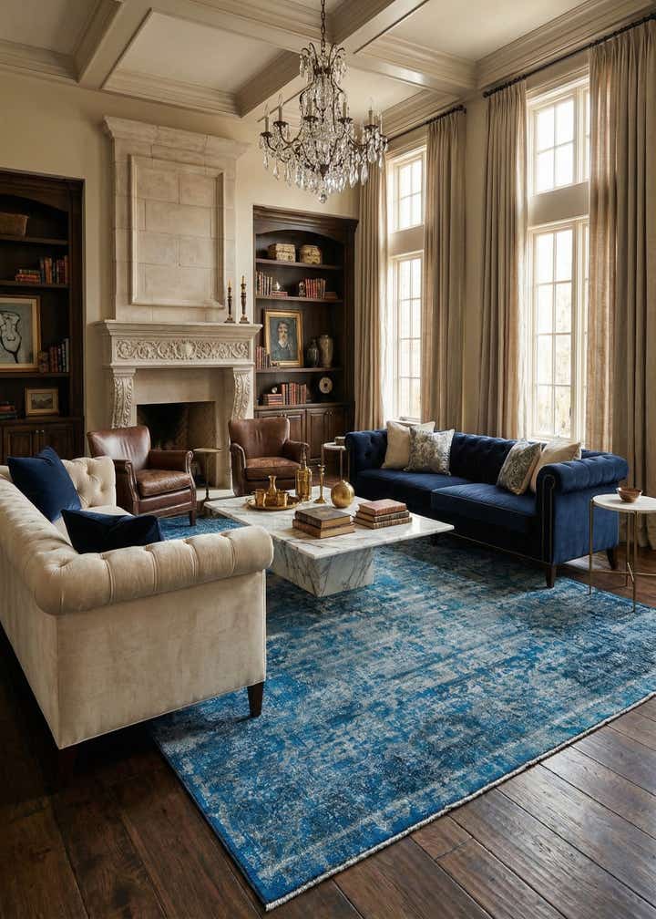 9' 7 x 13' 5 Vintage Royal Wool Rug