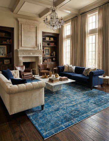 9' 7 x 13' 5 Vintage Royal Wool Rug