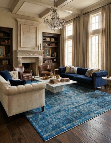 9' 7 x 13' 5 Vintage Royal Wool Rug