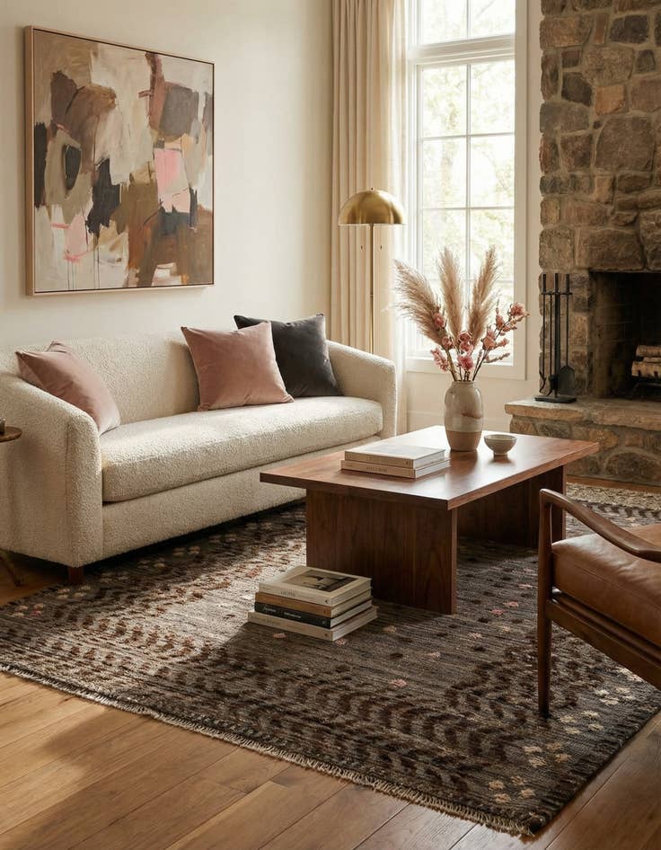 Detail image of 7' 2 x 10' 4  Hand Knotted Darya Wool Rug