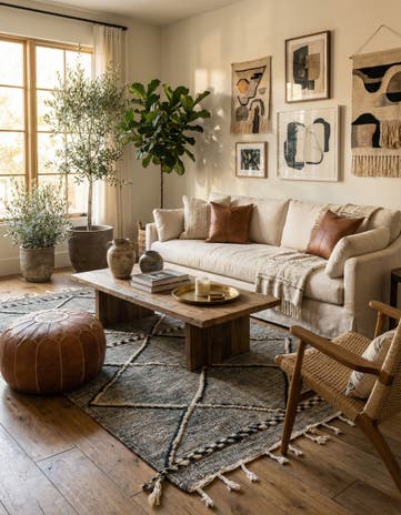 5' 2 x 9' 2 Hand Knotted Moroccan Wool Rug