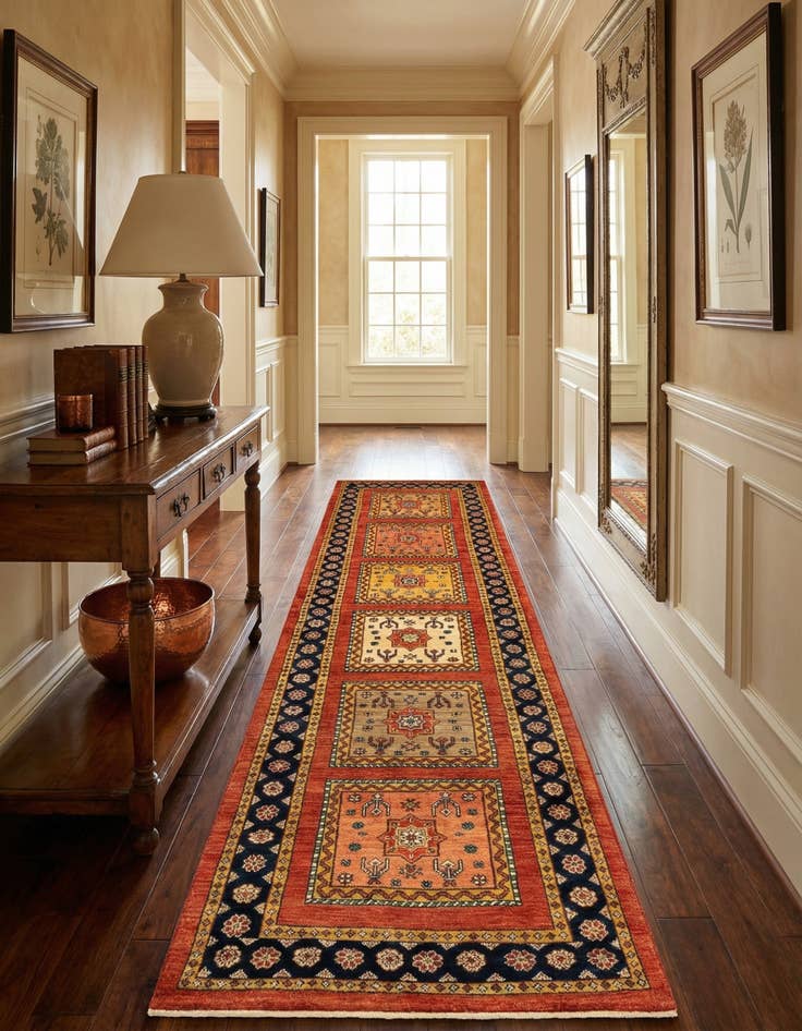 Detail image of 2' 7 x 9' 9 Luribaft Wool Runner Rug