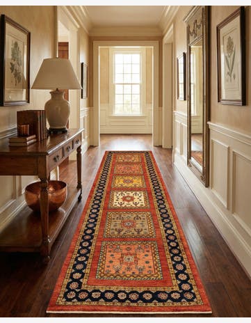 2' 7 x 9' 9 Luribaft Wool Runner Rug