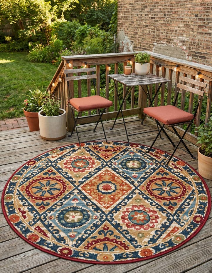 4' x 4' Easy-Clean Modern Indoor / Outdoor...