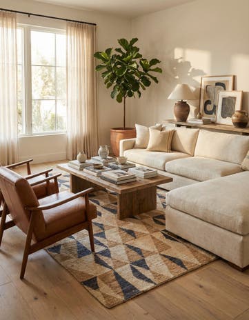5' 10 x 8' 6 Hand Knotted Darya Wool Rug
