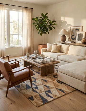 5' 10 x 8' 6 Hand Knotted Darya Wool Rug