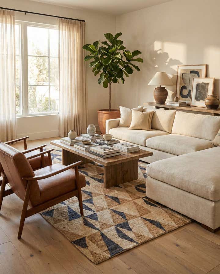 5' 10 x 8' 6 Hand Knotted Darya Wool Rug