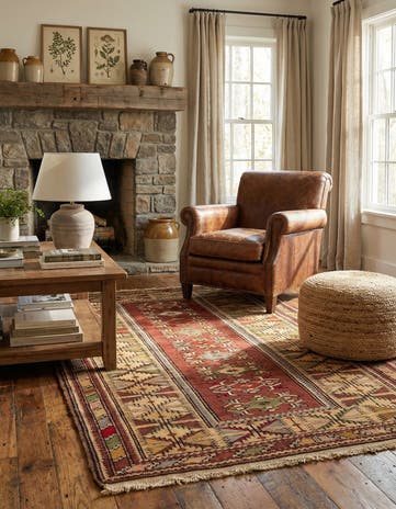 4' x 6' 4 Hand Knotted Kars Wool Rug