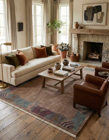 8' 2 x 10' 11 Hand Knotted Tibet Wool Rug
