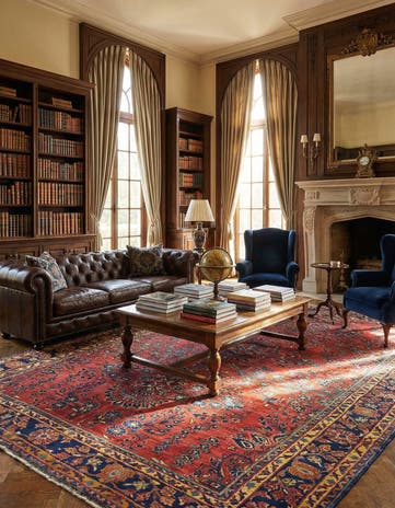 8' 5 x 12' 6 Hand Knotted Liliyan Persian Wool Rug